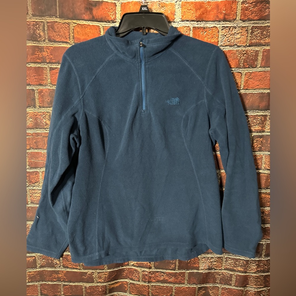 The North Face 1/4 Zip Fleece Top Sz L